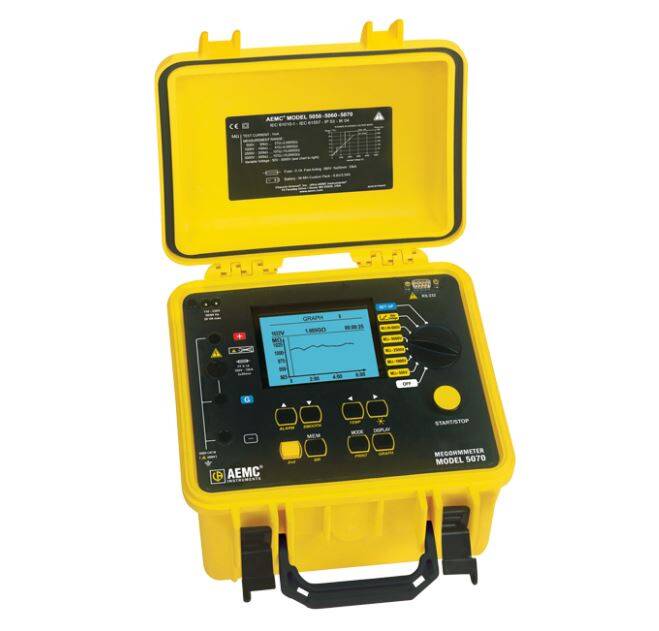 AEMC-5070 | Weschler Instruments 5000V Digital/Analog Megohmmeter
