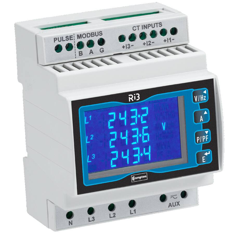 Crompton-Integra-Ri3 | Weschler Instruments Crompton DIN-Rail Power & Energy Meter