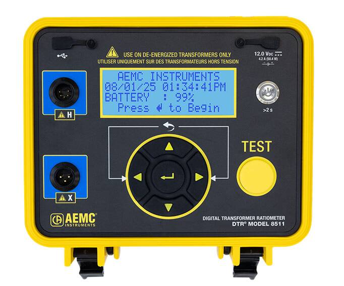 AEMC_8511front | Weschler Instruments AEMC Digital Transformer Turns Ratiometer