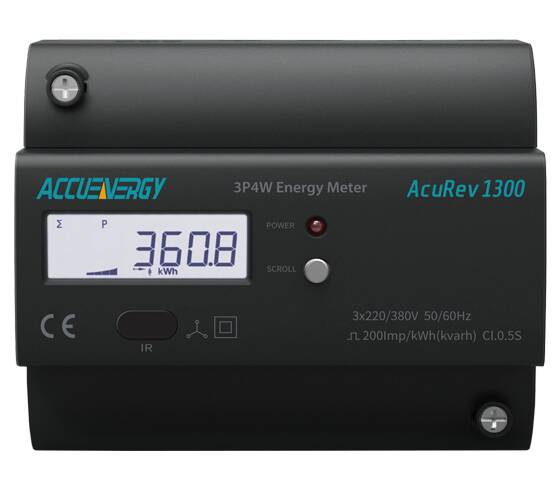 Accuenergy-Acurev-1300 | Weschler Instruments Accuenergy DIN Power & Energy Meter