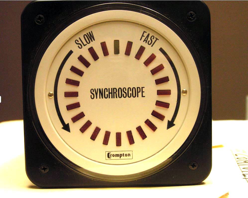 Crompton-077-14-syncro | Weschler Instruments AC Synchroscope Meter