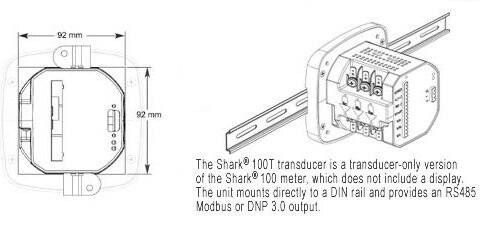ElectroInd-100Tb | Weschler Instruments Electro Industries Power Transducers - Shark 100T