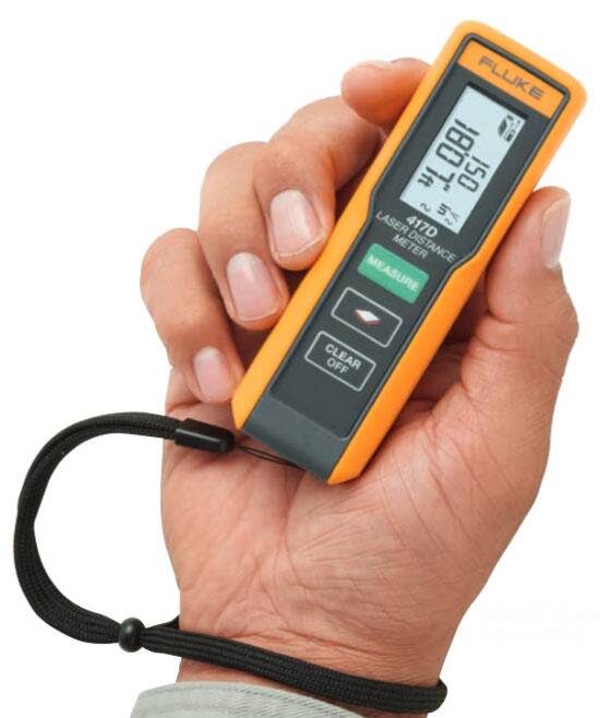 Fluke417D-hand | Weschler Instruments Fluke Laser Distance Meters