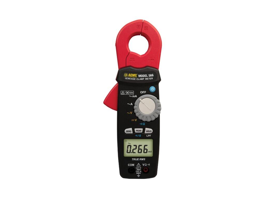 AEMC_566_Img01 | Weschler Instruments TRMS Clamp-On Leakage Current Meter